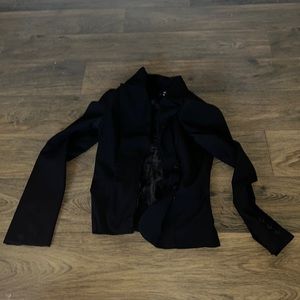Small black blazer with buttons